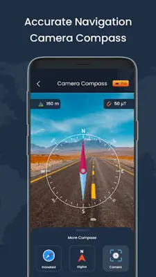 Digital Compass & Weather LIVE android App screenshot 1