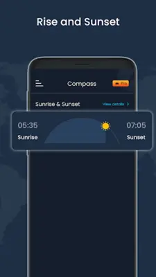 Digital Compass & Weather LIVE android App screenshot 2